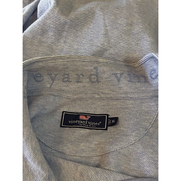 Vineyard Vines Mens Size XLARGE 1/4 Zip Pullover Sweater Cotton Blend Light Blue - Picture 7 of 10